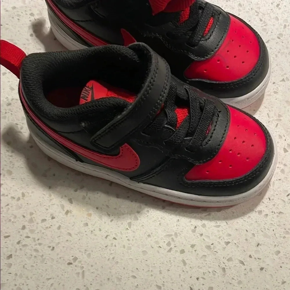Nike Kids Black and Red Shoes